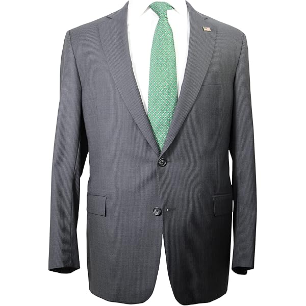 Brooks Brothers Estrato Regent Solid Charcoal Suit Size 41